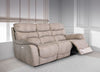 Natural Fabric Electric Power Recliner 3 Seater Sofa