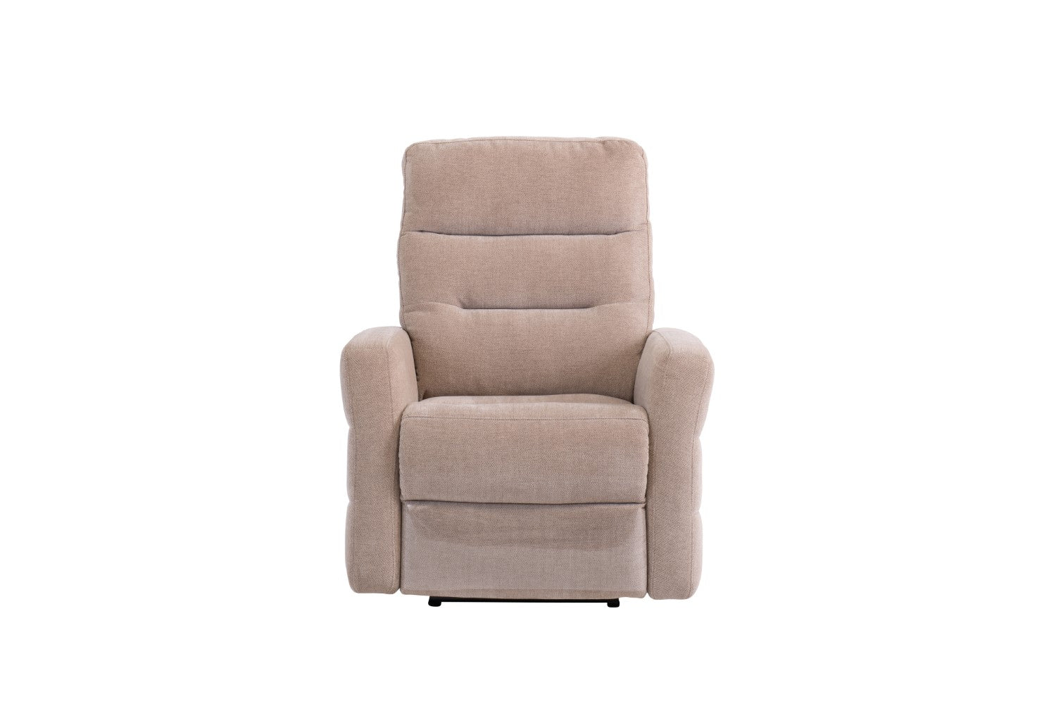 Mink Herringbone Fabric Electric Power Recliner Armchair