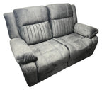 Charcoal Fabric 2 Seater Electric Recliner Sofa