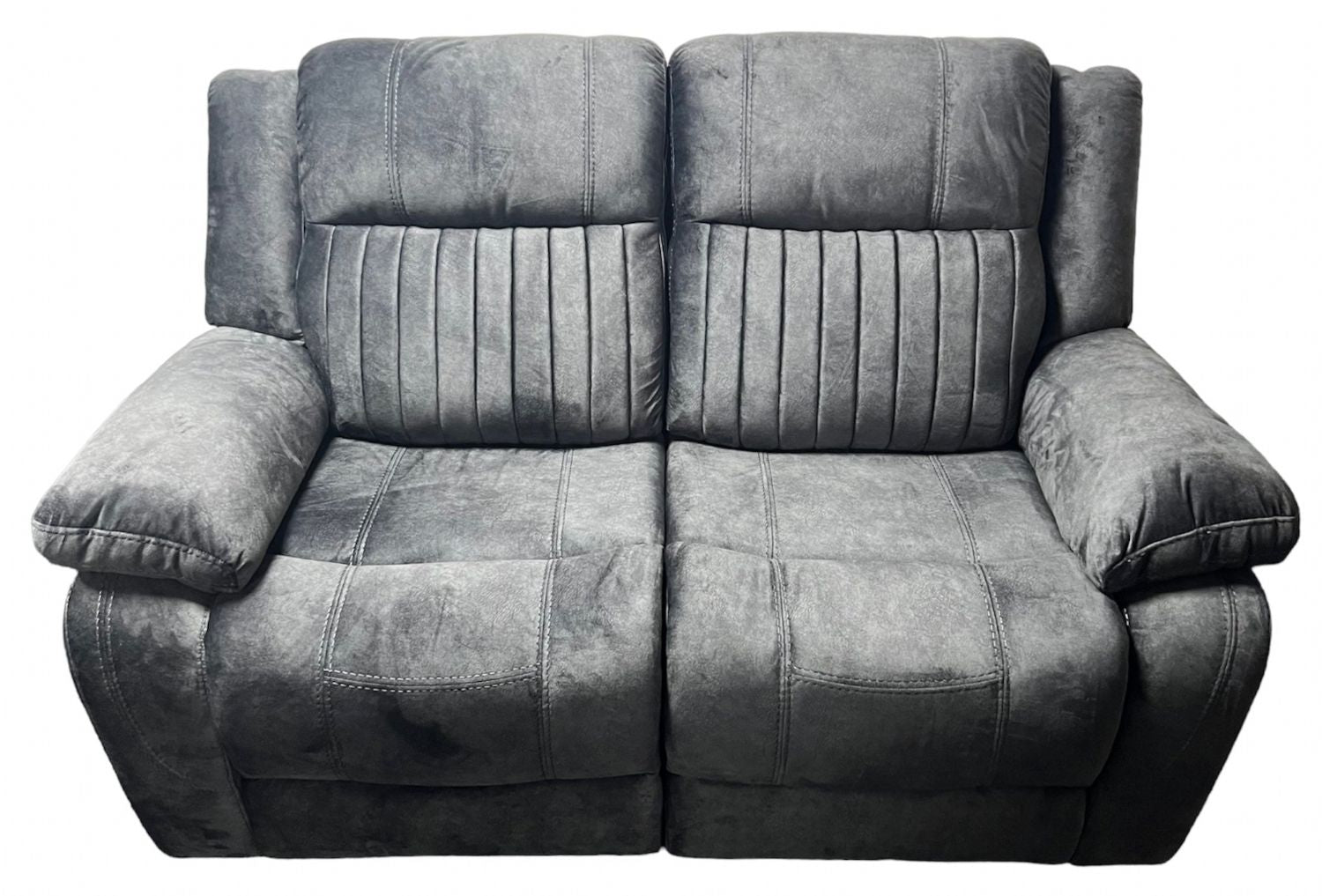 Charcoal Fabric 2 Seater Electric Recliner Sofa