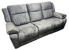 Charcoal Fabric 3 Seater Electric Recliner Sofa