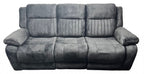 Charcoal Fabric 3 Seater Electric Recliner Sofa