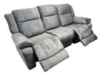 Charcoal Fabric 3 Seater Electric Recliner Sofa