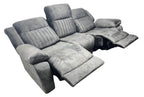 Charcoal Fabric 3 Seater Electric Recliner Sofa