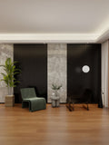 Black Wood Effect PVC Wall Panels 240 cm Pack of 16