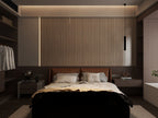 Walnut Wood Effect PVC Wall Panels 240 cm Pack of 16