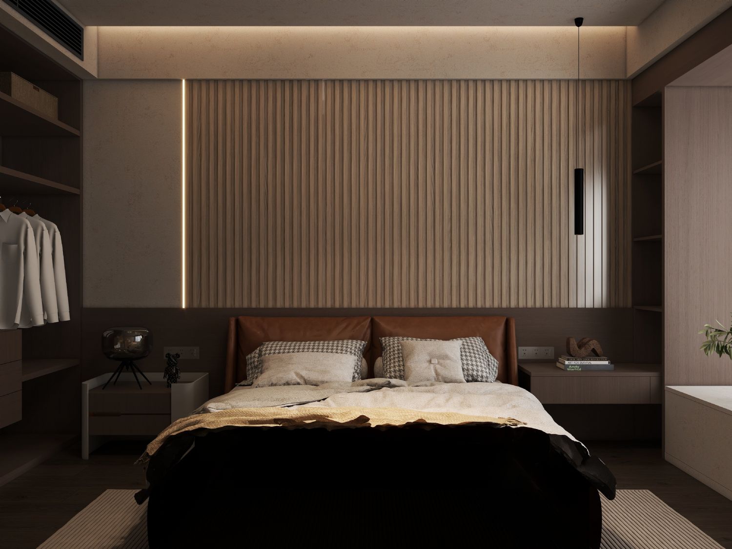 Walnut Wood Effect PVC Wall Panels 240 cm Pack of 16