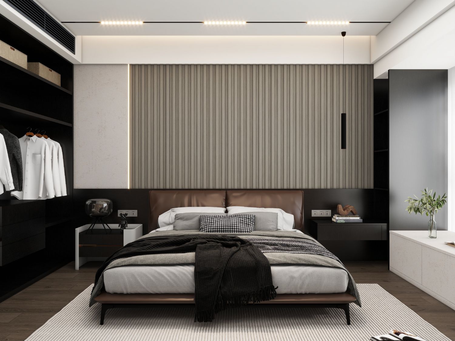 Light Grey Wood Effect PVC Wall Panels 240 cm Pack of 16