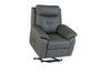 Charcoal Leather Upholstered Electric Power Recliner