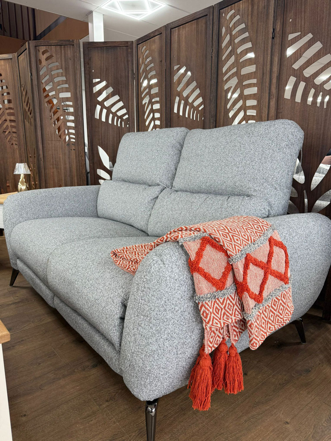 Sorrento Electric Recliner Grey 2 Seater Sofa