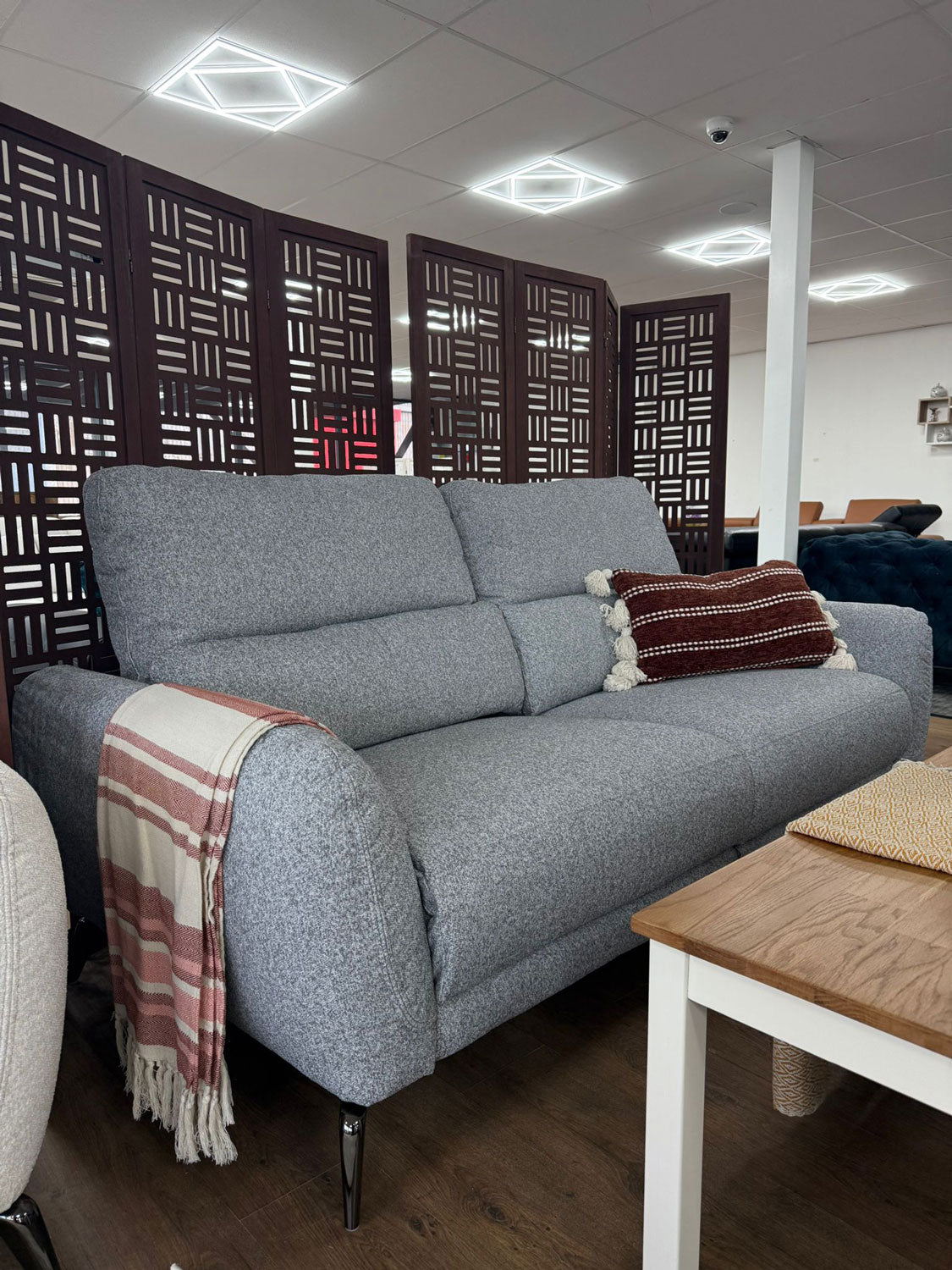 Sorrento Electric Recliner Grey 3 Seater Sofa