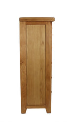Natural Oak 5 Drawer Chest with Compact Tall Storage Design