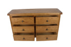Natural Oak 6 Drawer Chest with Spacious Bedroom Storage
