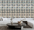 Set of 4 Antique Marble Grey Finish Decorative Wall Panel 240 x 60cm