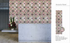 Set of 4 Antique Marble Brown Finish Decorative Wall Panel 240 x 60cm