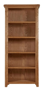 Natural Oak Large Bookcase with 5 Open Shelves
