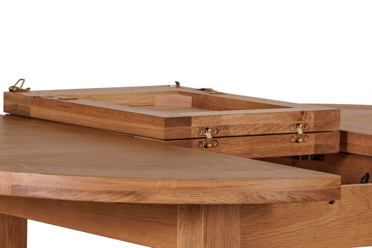 Oak Round Extending Dining Table 110 to 150 cm