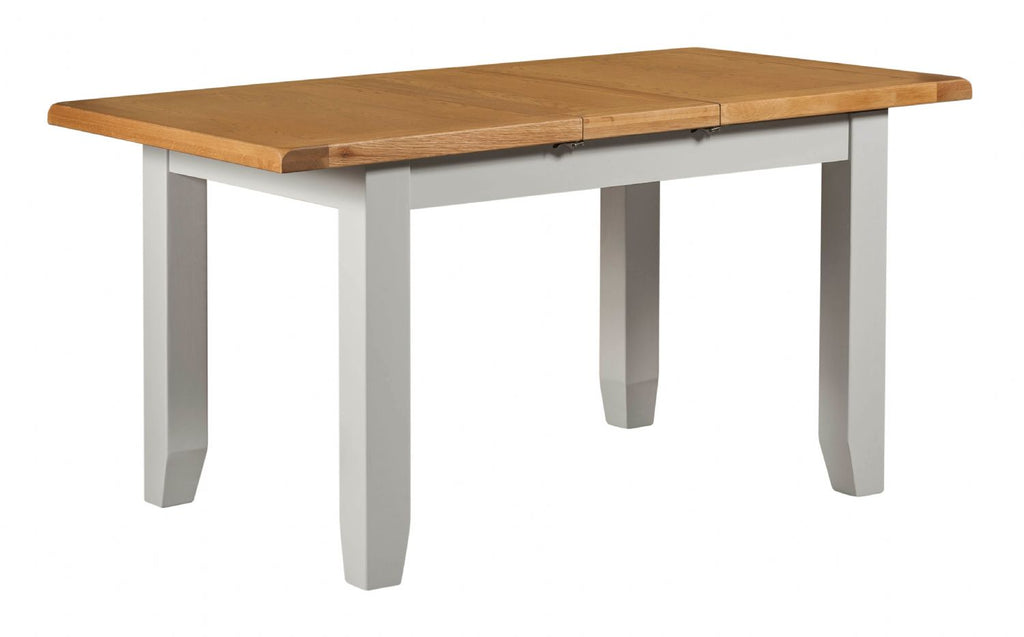 Oak and Light Grey Rectangular (1.4m - 1.8m / 1.2m - 1.5m) Extending Dining Table