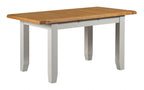 Oak and Light Grey Rectangular (1.4m - 1.8m / 1.2m - 1.5m) Extending Dining Table