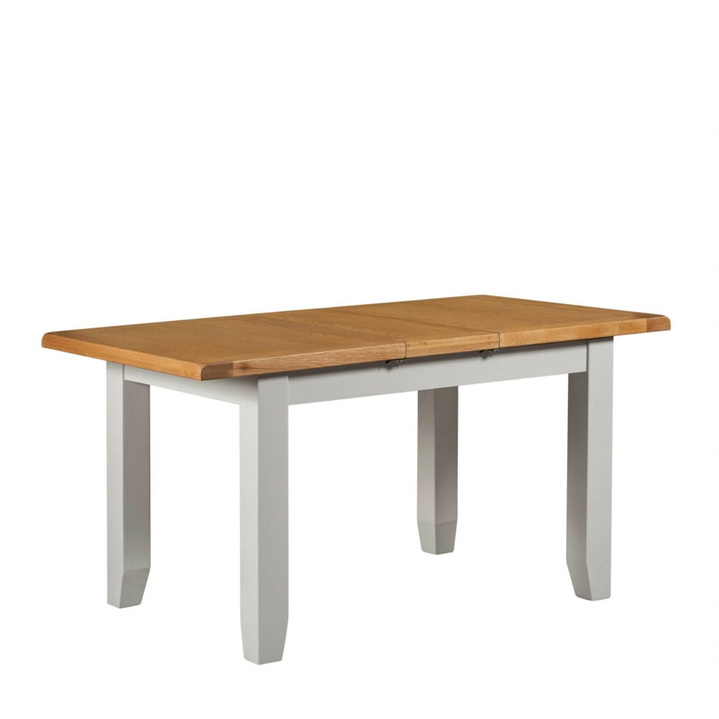 Oak and Light Grey Rectangular (1.4m - 1.8m / 1.2m - 1.5m) Extending Dining Table