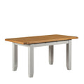 Oak and Light Grey Rectangular (1.4m - 1.8m / 1.2m - 1.5m) Extending Dining Table