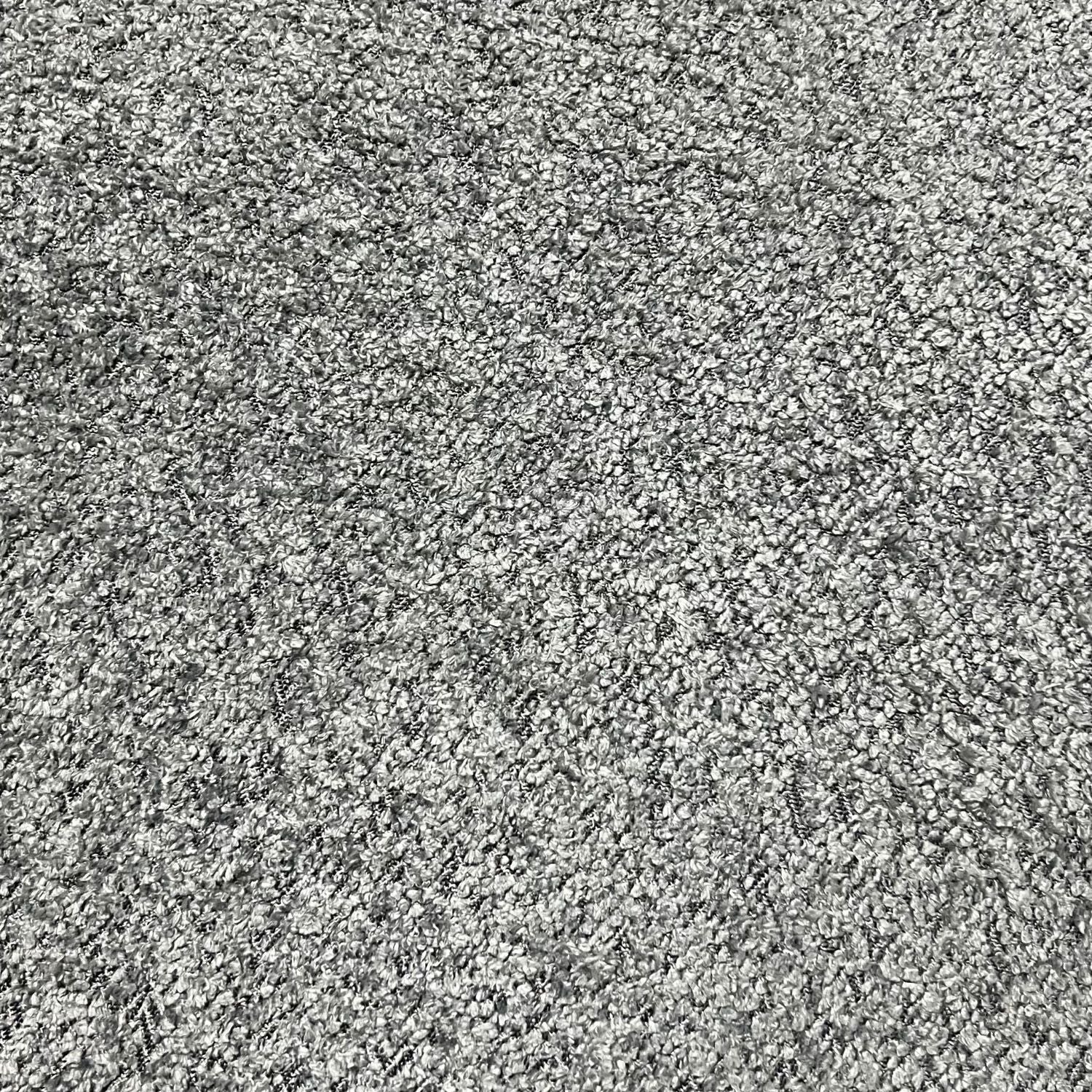 Grey Boucle Fabric Right Hand 5 Seater Sofa with Curved Design