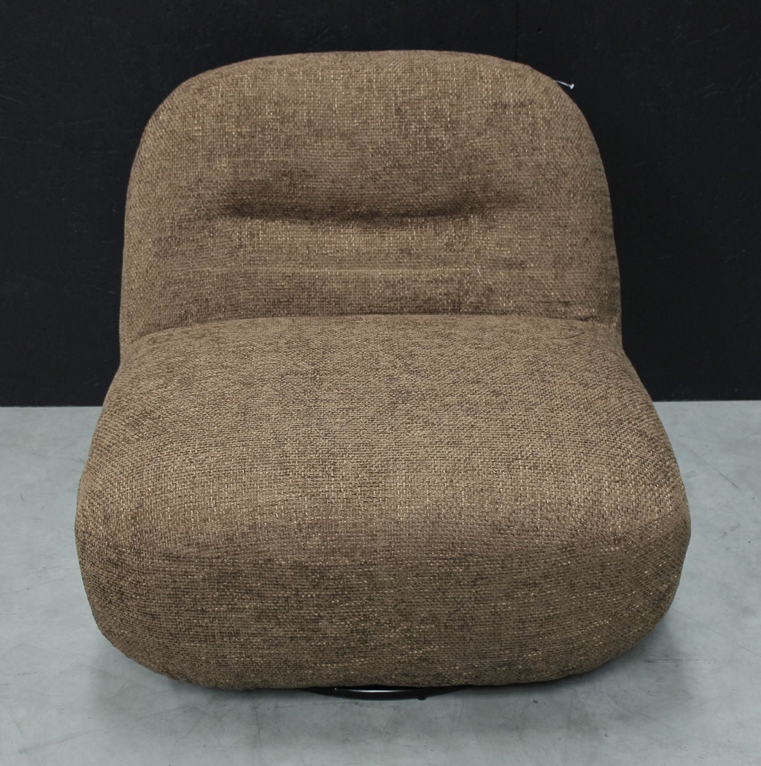 Modern Boucle Upholstered Amber Large Swivel Lounge Chair - Home Furniture Interiors