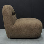 Modern Boucle Upholstered Amber Large Swivel Lounge Chair - Home Furniture Interiors