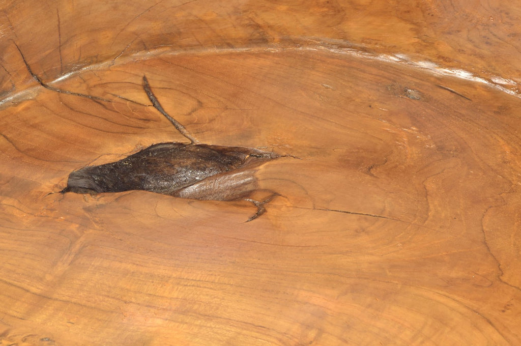 Ornamental Hand Carved Reclaimed Natural Teak Wood Tree Root Chair - Home Furniture Interiors