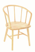 Scandi Natural Wood Curved Stick Back Dining Chair