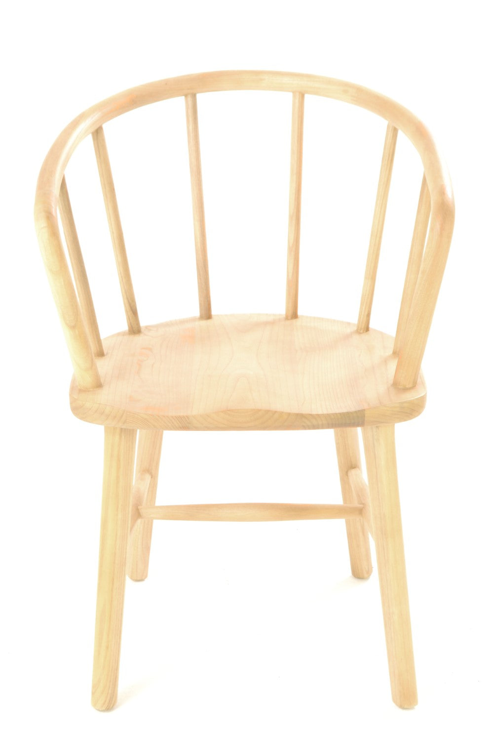 Scandi Natural Wood Curved Stick Back Dining Chair - Home Furniture Interiors