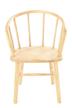 Scandi Natural Wood Curved Stick Back Dining Chair - Home Furniture Interiors