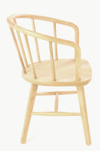 Scandi Natural Wood Curved Stick Back Dining Chair - Home Furniture Interiors