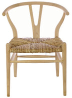 Wood and Weave Wraparound Dining Chair with Rush Seat - Home Furniture Interiors