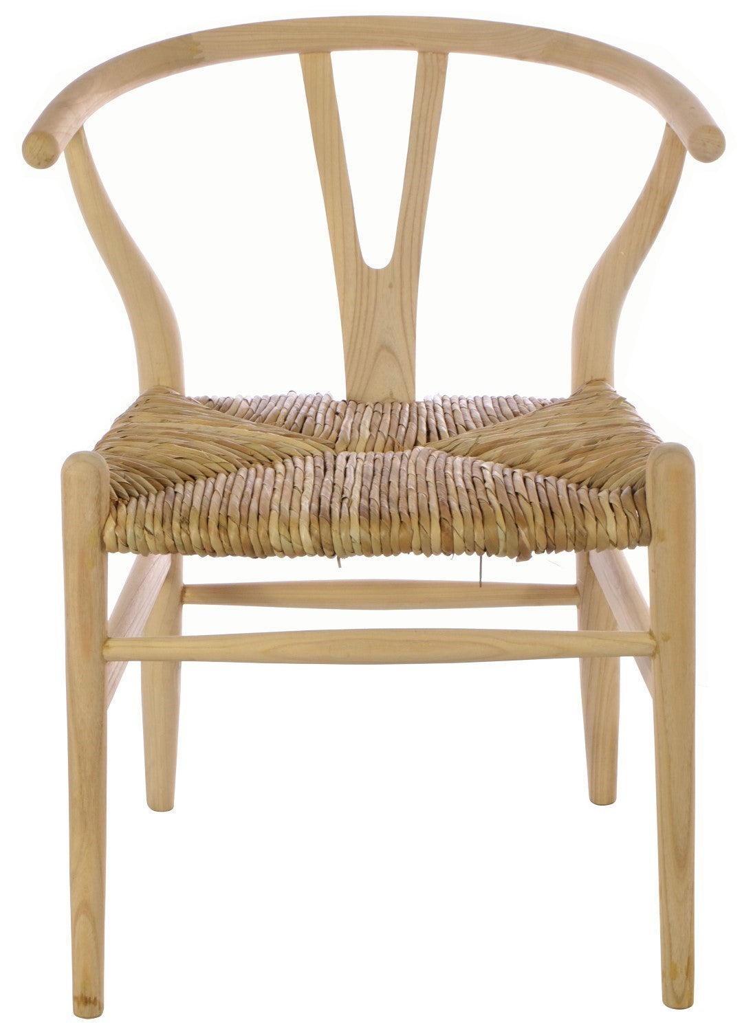 Wood and Weave Wraparound Dining Chair with Rush Seat - Home Furniture Interiors