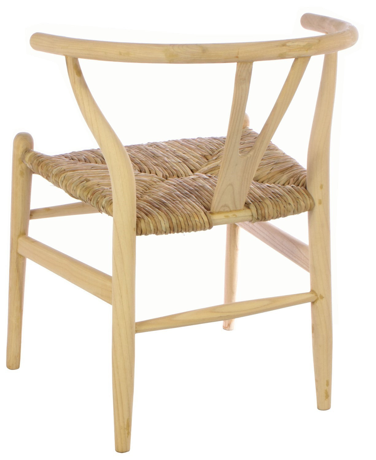 Wood and Weave Wraparound Dining Chair with Rush Seat - Home Furniture Interiors