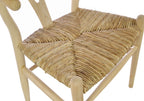 Wood and Weave Wraparound Dining Chair with Rush Seat - Home Furniture Interiors