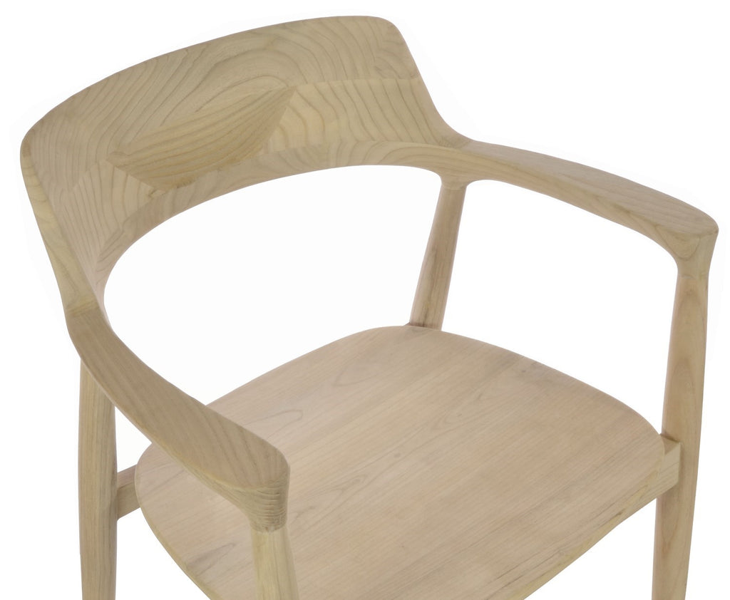 Natural Light Wood Armchair - Home Furniture Interiors