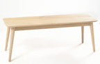 Modern Solid Wood Rectangular Scandinavian Bench 120cm
