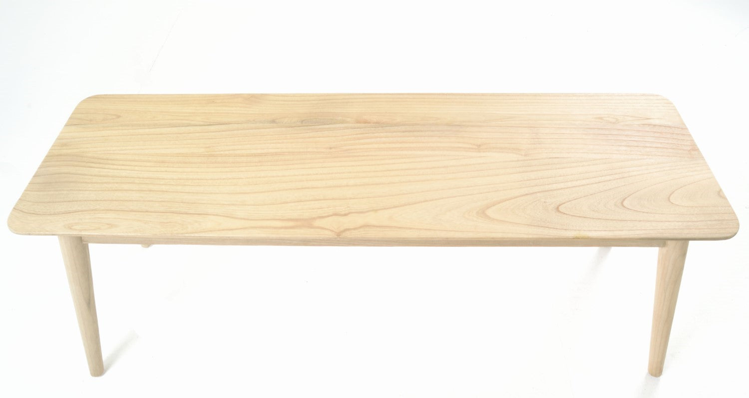 Modern Solid Wood Rectangular Scandinavian Bench 120cm - Home Furniture Interiors