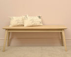 Modern Solid Wood Rectangular Scandinavian Bench 120cm - Home Furniture Interiors