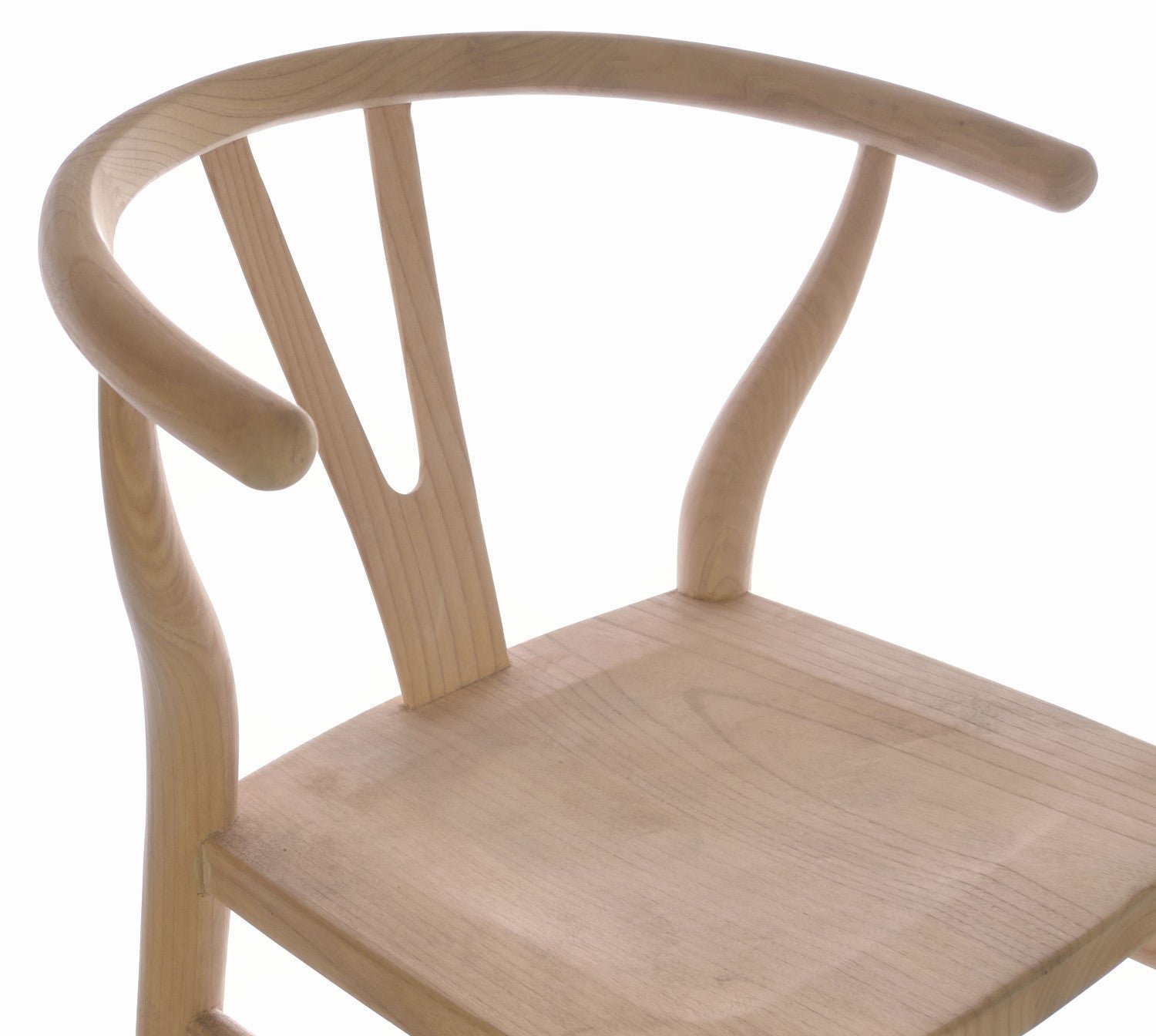 Modern Natural Solid Wood Sculpted Tall Bar Stool - Home Furniture Interiors
