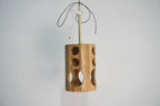 Modern Natural Mango Wood Circle Pendant Lamp - Home Furniture Interiors