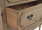 Vintage Mahogany Wood Ornate Carved Chest of 3 Drawers - Home Furniture Interiors