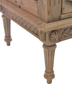 Vintage Mahogany Wood Ornate Carved Chest of 3 Drawers - Home Furniture Interiors