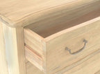 Vintage Mahogany Aged Finish 3 Drawer Chest with Curved Legs - Home Furniture Interiors