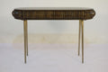 Traditional Mango Wood Capsule Design 2 Drawer Console Table