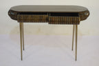Traditional Mango Wood Capsule Design 2 Drawer Console Table - Home Furniture Interiors