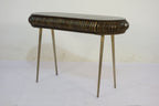 Traditional Mango Wood Capsule Design 2 Drawer Console Table - Home Furniture Interiors