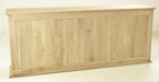 Vintage Style Natural Mango Wood 3 Door Glass Display Storage Cabinet - Home Furniture Interiors
